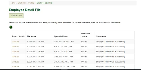Screenshot of Data File Upload Step 3
