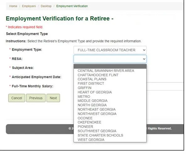 Screenshot of Employment Verification Form Step 4
