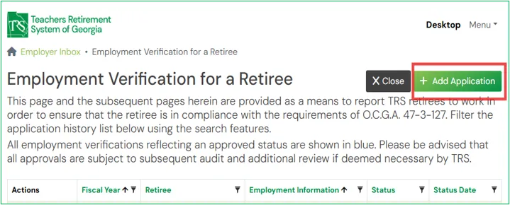 Screenshot of Employment Verification Form Step 2